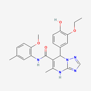 7-(3-ethoxy-4-hydroxyphenyl)-N-(2-methoxy-5-methylphenyl)-5-methyl-4,7-dihydro[1,2,4]triazolo[1,5-a]pyrimidine-6-carboxamide