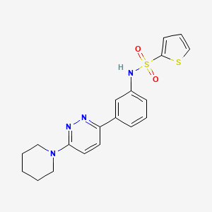 molecular formula C19H20N4O2S2 B14972038 N-{3-[6-(Piperidin-1-YL)pyridazin-3-YL]phenyl}thiophene-2-sulfonamide 