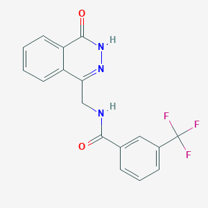 N-[(4-oxo-3,4-dihydrophthalazin-1-yl)methyl]-3-(trifluoromethyl)benzamide