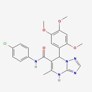 N-(4-chlorophenyl)-5-methyl-7-(2,4,5-trimethoxyphenyl)-4,7-dihydro[1,2,4]triazolo[1,5-a]pyrimidine-6-carboxamide