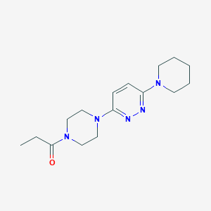 1-{4-[6-(Piperidin-1-YL)pyridazin-3-YL]piperazin-1-YL}propan-1-one