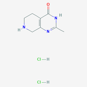 molecular formula C8H13Cl2N3O B1497207 2-Methyl-5,6,7,8-tetrahydropyrido[3,4-d]pyrimidin-4(3H)-one dihydrochloride CAS No. 62260-00-8