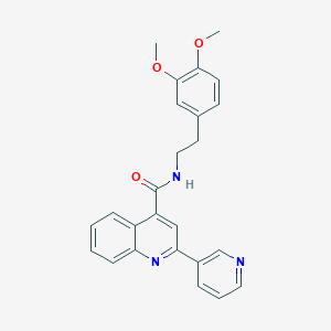 N-[2-(3,4-dimethoxyphenyl)ethyl]-2-(pyridin-3-yl)quinoline-4-carboxamide