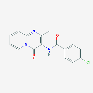 4-Chloro-N-{2-methyl-4-oxo-4H-pyrido[1,2-A]pyrimidin-3-YL}benzamide