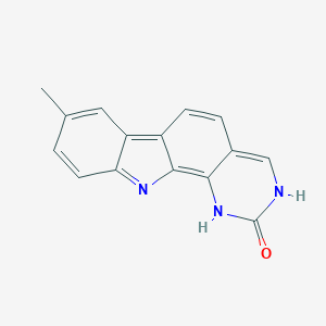 molecular formula C15H11N3O B1497210 8-Methyl-11H-pyrimido[4,5-a]carbazole-2-ol 