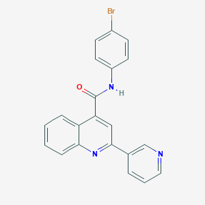 molecular formula C21H14BrN3O B14972140 N-(4-bromophenyl)-2-(pyridin-3-yl)quinoline-4-carboxamide 