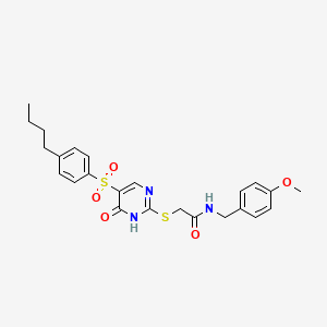 2-((5-((4-butylphenyl)sulfonyl)-6-oxo-1,6-dihydropyrimidin-2-yl)thio)-N-(4-methoxybenzyl)acetamide