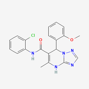 N-(2-chlorophenyl)-7-(2-methoxyphenyl)-5-methyl-4,7-dihydro[1,2,4]triazolo[1,5-a]pyrimidine-6-carboxamide