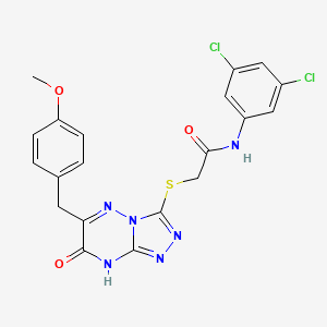 N-(3,5-dichlorophenyl)-2-{[6-(4-methoxybenzyl)-7-oxo-7,8-dihydro[1,2,4]triazolo[4,3-b][1,2,4]triazin-3-yl]sulfanyl}acetamide