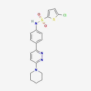 5-Chloro-N-{4-[6-(piperidin-1-YL)pyridazin-3-YL]phenyl}thiophene-2-sulfonamide