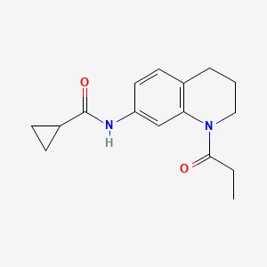 N-(1-propionyl-1,2,3,4-tetrahydroquinolin-7-yl)cyclopropanecarboxamide