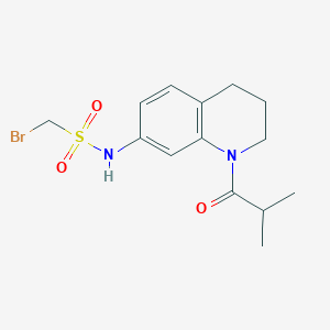 1-bromo-N-(1-isobutyryl-1,2,3,4-tetrahydroquinolin-7-yl)methanesulfonamide