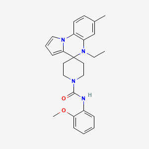 5'-Ethyl-N-(2-methoxyphenyl)-7'-methyl-5'H-spiro[piperidine-4,4'-pyrrolo[1,2-A]quinoxaline]-1-carboxamide