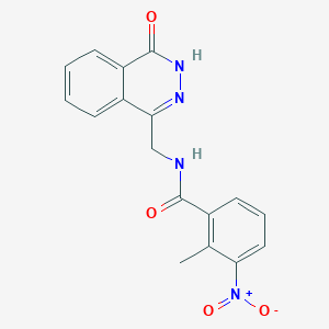 molecular formula C17H14N4O4 B14972256 2-methyl-3-nitro-N-[(4-oxo-3,4-dihydrophthalazin-1-yl)methyl]benzamide 