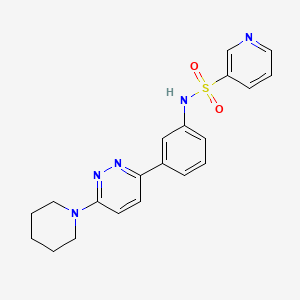 N-{3-[6-(Piperidin-1-YL)pyridazin-3-YL]phenyl}pyridine-3-sulfonamide