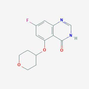 7-Fluoro-5-((tetrahydro-2H-pyran-4-yl)oxy)quinazolin-4(3H)-one