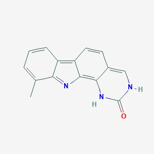 molecular formula C15H11N3O B1497239 10-Methyl-11H-pyrimido[4,5-a]carbazole-2-ol 