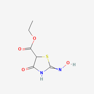 Ethyl 2-(hydroxyamino)-4-oxo-4,5-dihydrothiazole-5-carboxylate