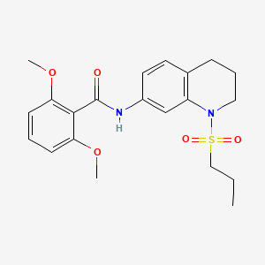 2,6-dimethoxy-N-[1-(propane-1-sulfonyl)-1,2,3,4-tetrahydroquinolin-7-yl]benzamide