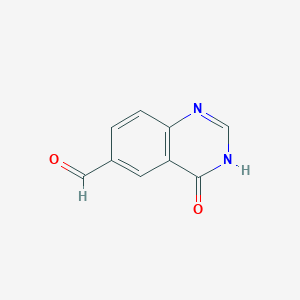 molecular formula C9H6N2O2 B1497244 4-Oxo-3,4-dihydroquinazoline-6-carbaldehyde CAS No. 1121529-15-4