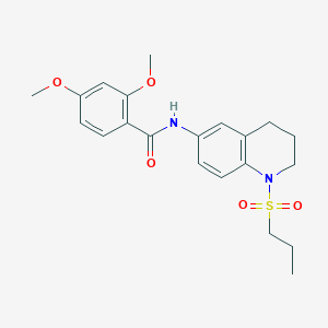 2,4-dimethoxy-N-(1-(propylsulfonyl)-1,2,3,4-tetrahydroquinolin-6-yl)benzamide