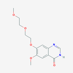 molecular formula C14H18N2O5 B1497246 6-Methoxy-7-(2-(2-methoxyethoxy)ethoxy)quinazolin-4(3H)-one CAS No. 199328-78-4