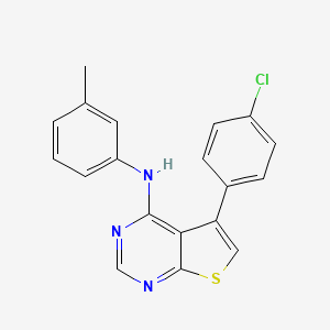 5-(4-chlorophenyl)-N-(3-methylphenyl)thieno[2,3-d]pyrimidin-4-amine