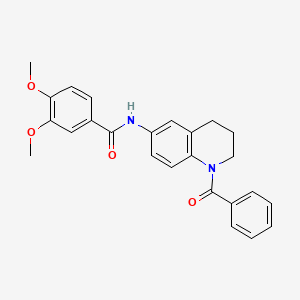 N-(1-benzoyl-1,2,3,4-tetrahydroquinolin-6-yl)-3,4-dimethoxybenzamide