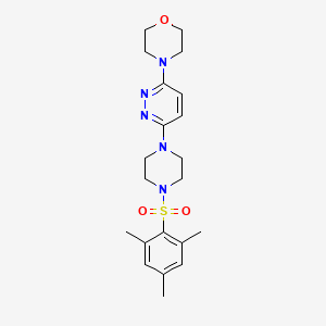 4-(6-(4-(Mesitylsulfonyl)piperazin-1-yl)pyridazin-3-yl)morpholine