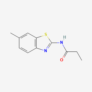 molecular formula C11H12N2OS B14972499 N-(6-methyl-1,3-benzothiazol-2-yl)propanamide 