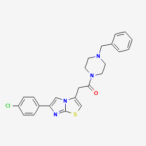 1-(4-Benzylpiperazin-1-yl)-2-(6-(4-chlorophenyl)imidazo[2,1-b]thiazol-3-yl)ethanone