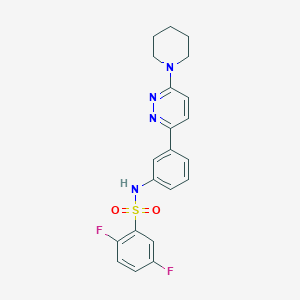 2,5-difluoro-N-(3-(6-(piperidin-1-yl)pyridazin-3-yl)phenyl)benzenesulfonamide