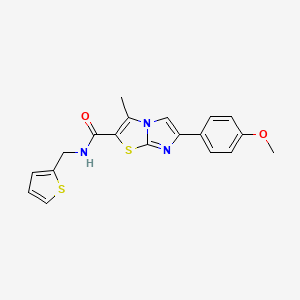 6-(4-methoxyphenyl)-3-methyl-N-(thiophen-2-ylmethyl)imidazo[2,1-b]thiazole-2-carboxamide