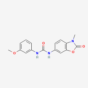 1-(3-Methoxyphenyl)-3-(3-methyl-2-oxo-2,3-dihydro-1,3-benzoxazol-6-yl)urea