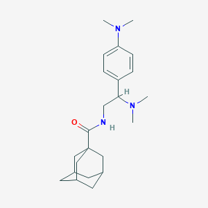 N-[2-(dimethylamino)-2-[4-(dimethylamino)phenyl]ethyl]adamantane-1-carboxamide