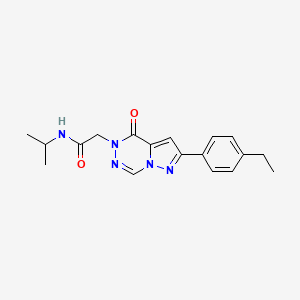 2-[2-(4-ethylphenyl)-4-oxopyrazolo[1,5-d][1,2,4]triazin-5(4H)-yl]-N-(propan-2-yl)acetamide