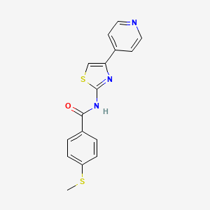 4-(methylthio)-N-(4-(pyridin-4-yl)thiazol-2-yl)benzamide