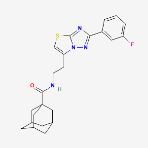 N-{2-[2-(3-Fluorophenyl)-[1,2,4]triazolo[3,2-B][1,3]thiazol-6-YL]ethyl}adamantane-1-carboxamide