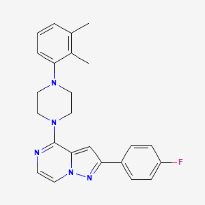 4-[4-(2,3-Dimethylphenyl)piperazin-1-yl]-2-(4-fluorophenyl)pyrazolo[1,5-a]pyrazine