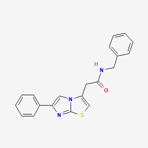 N-benzyl-2-(6-phenylimidazo[2,1-b][1,3]thiazol-3-yl)acetamide