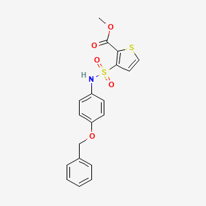 Methyl 3-{[4-(benzyloxy)phenyl]sulfamoyl}thiophene-2-carboxylate