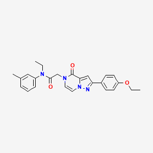 2-[2-(4-ethoxyphenyl)-4-oxopyrazolo[1,5-a]pyrazin-5(4H)-yl]-N-ethyl-N-(3-methylphenyl)acetamide