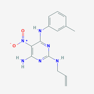 N~4~-(3-methylphenyl)-5-nitro-N~2~-(prop-2-en-1-yl)pyrimidine-2,4,6-triamine