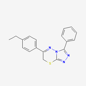 6-(4-ethylphenyl)-3-phenyl-7H-[1,2,4]triazolo[3,4-b][1,3,4]thiadiazine