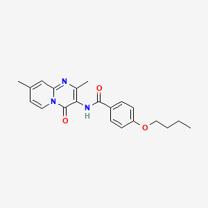 4-Butoxy-N-{2,8-dimethyl-4-oxo-4H-pyrido[1,2-A]pyrimidin-3-YL}benzamide