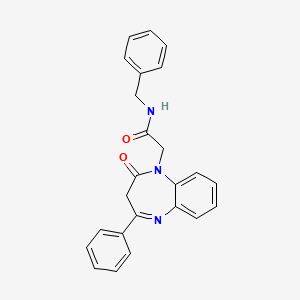 N-Benzyl-2-(2-oxo-4-phenyl-2,3-dihydro-benzo[b][1,4]diazepin-1-yl)-acetamide