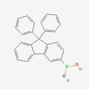 molecular formula C25H19BO2 B1497295 Boronic acid, B-(9,9-diphenyl-9H-fluoren-3-yl)- 