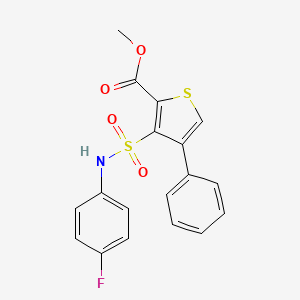 Methyl 3-[(4-fluorophenyl)sulfamoyl]-4-phenylthiophene-2-carboxylate