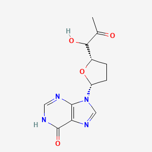 molecular formula C12H14N4O4 B1497299 Inosine,2',3'-dideoxy-, 5'-acetate (9CI) 