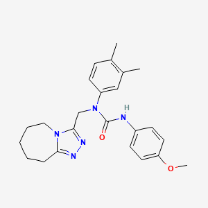 1-(3,4-dimethylphenyl)-3-(4-methoxyphenyl)-1-(6,7,8,9-tetrahydro-5H-[1,2,4]triazolo[4,3-a]azepin-3-ylmethyl)urea